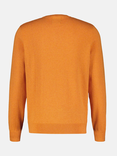 Rundhalspullover in Flachstrickqualität - LERROS