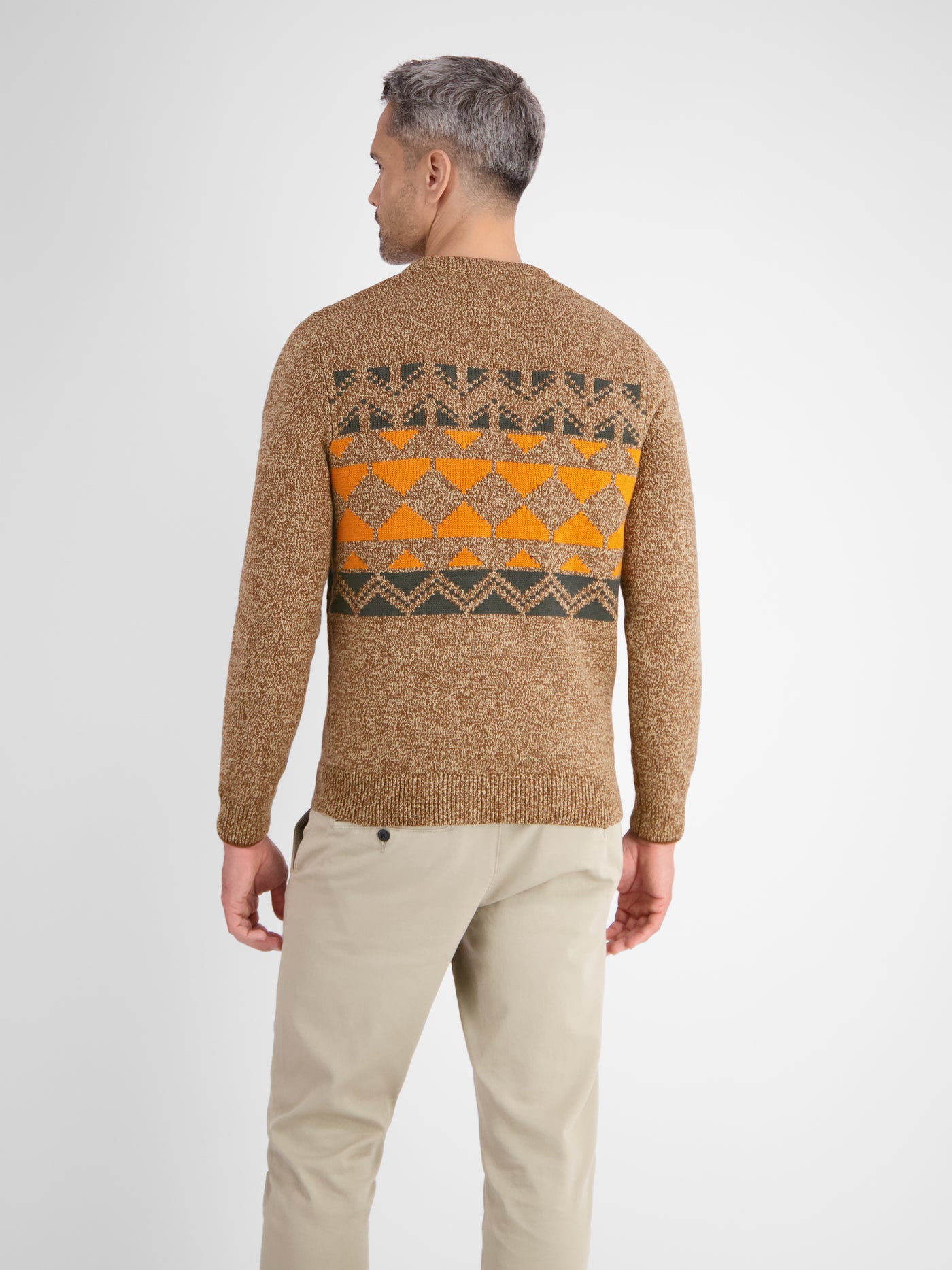 Jacquard Trui Heren Jacquard Knitted Sweater For Men – LERROS