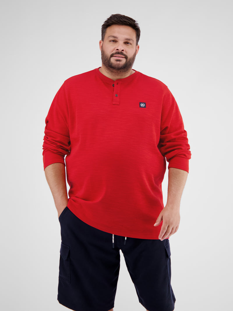 Serafino-Langarmshirt für Herren in Übergrößen - LERROS