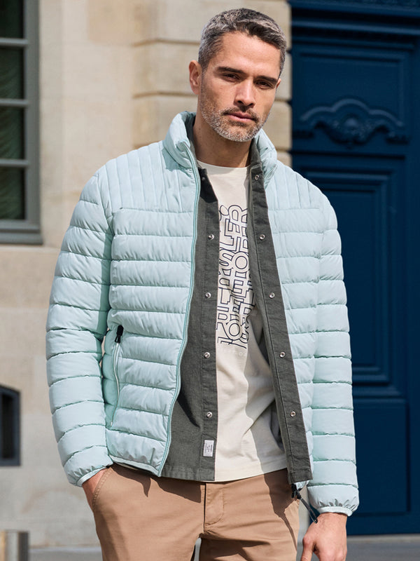 Lichtgewicht gewatteerde herenblouson