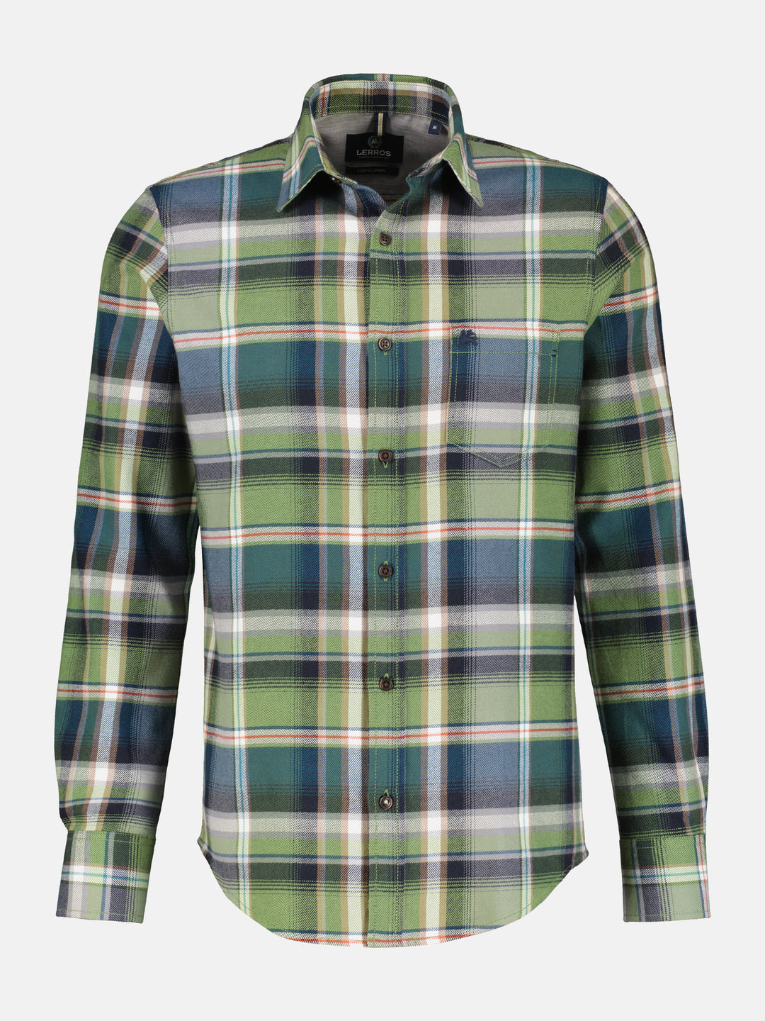 Men's shirt in large sizes in checked flannel quality – LERROS