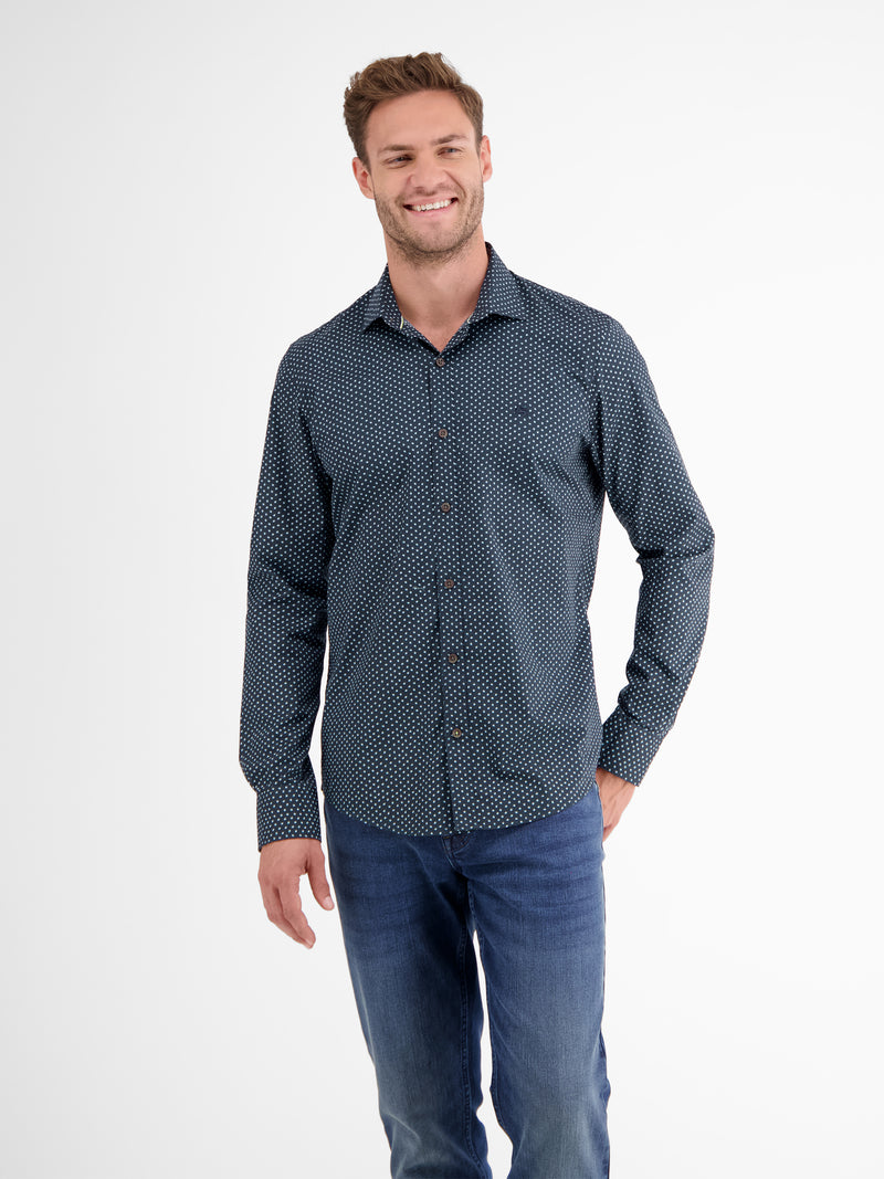 Modisches Poplinhemd für Herren mit Stretchanteil - LERROS