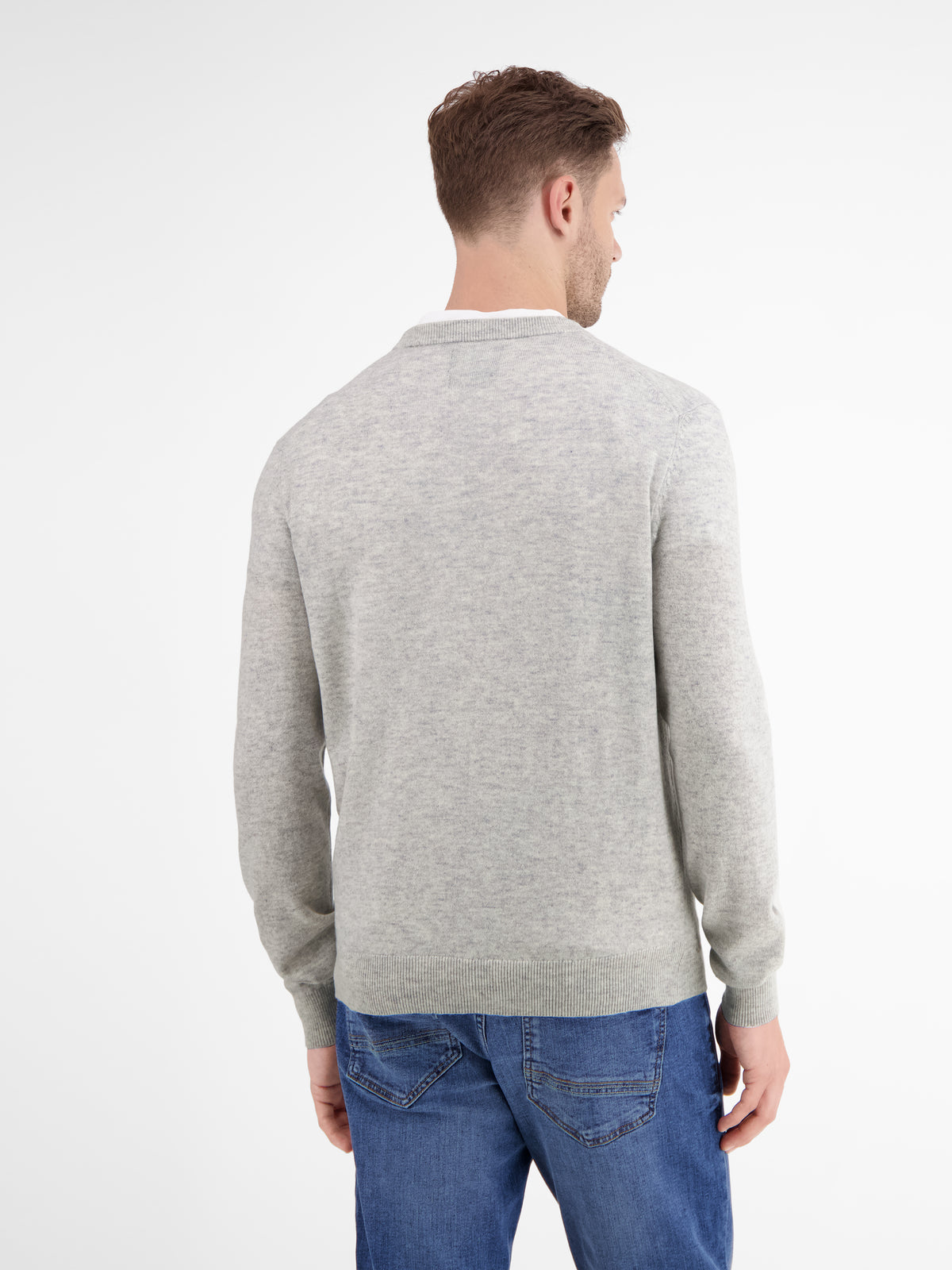 Strickpullover in weicher Schurwollqualität mit Kaschmiranteil - LERROS