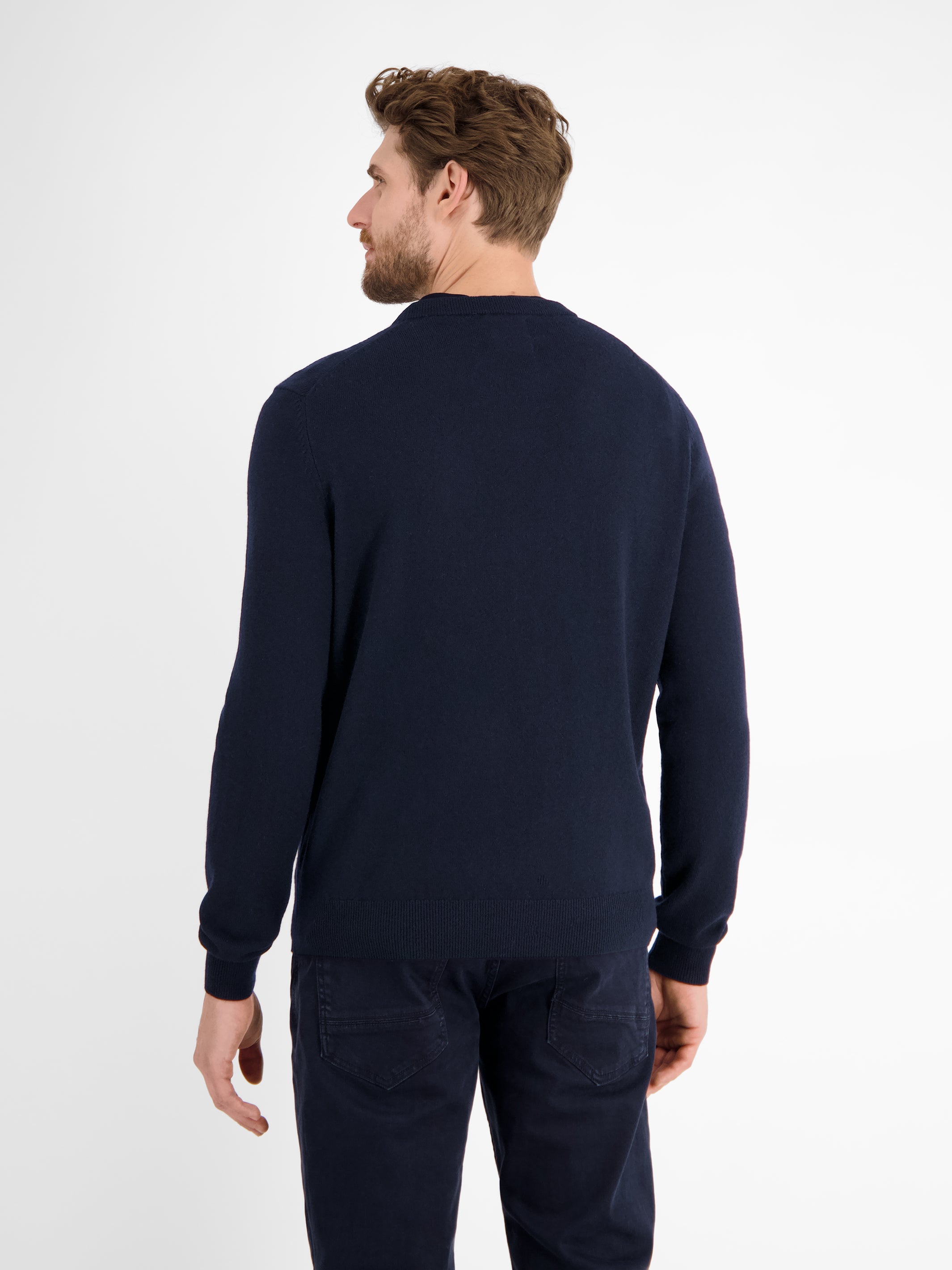 Strickpullover in weicher Schurwollqualität mit Kaschmiranteil - LERROS