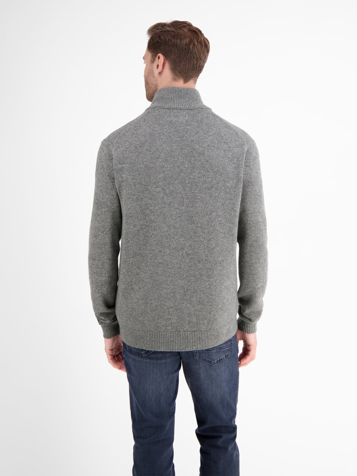 Schurwoll-Strickjacke mit Kaschmiranteil - LERROS