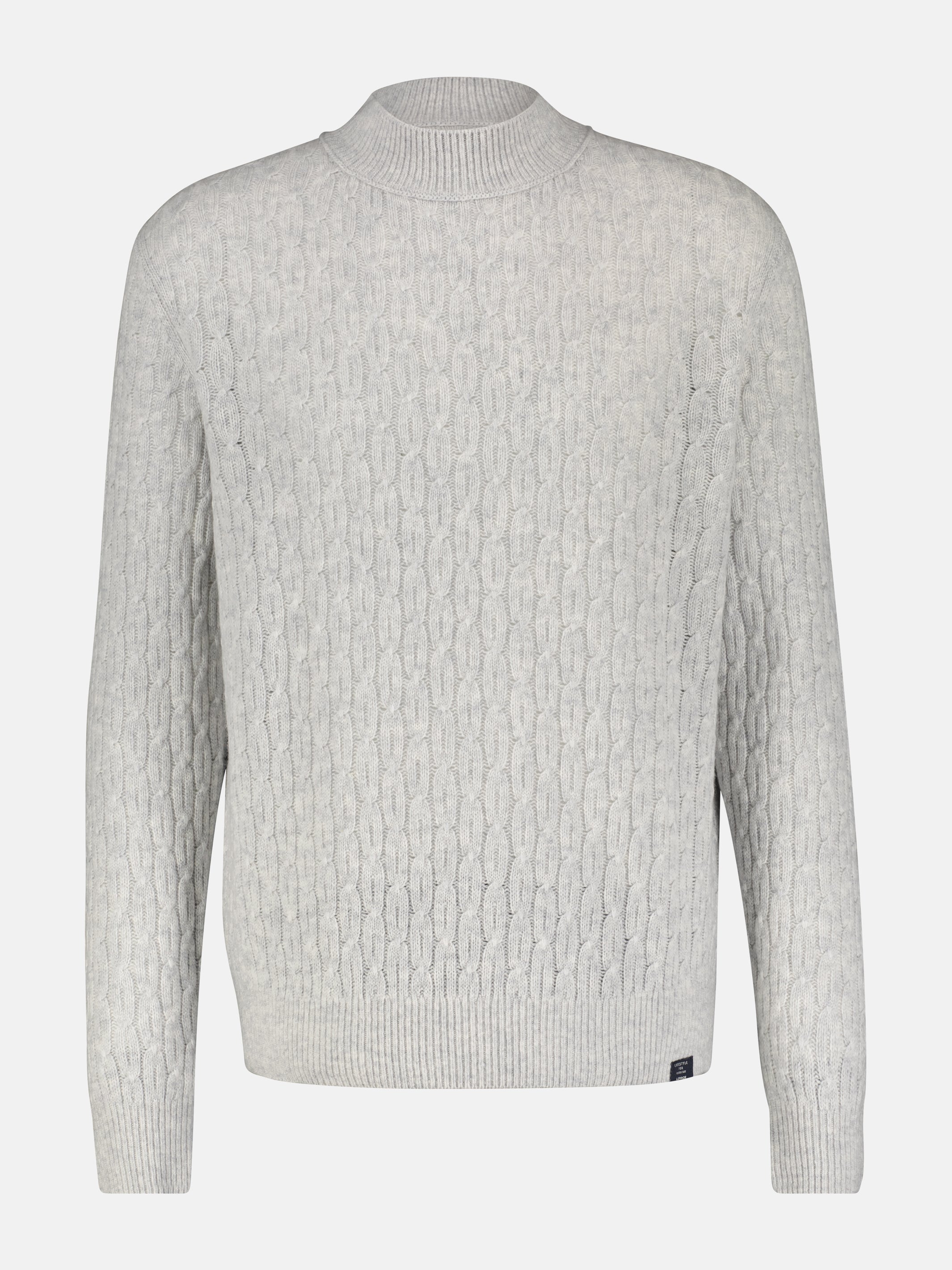 Cable-Strickpullover mit Turtleneck - LERROS