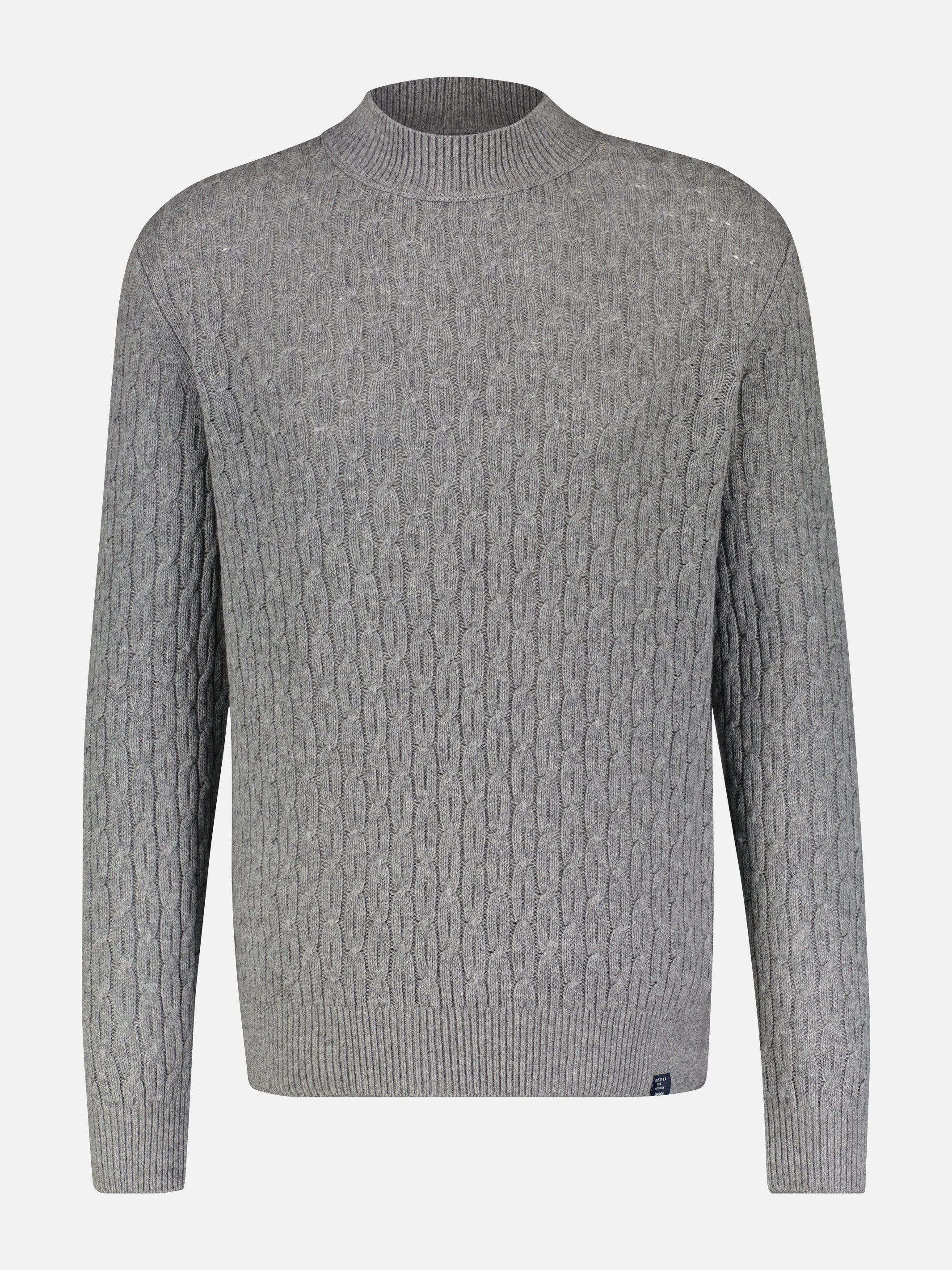 Cable-Strickpullover mit Turtleneck - LERROS
