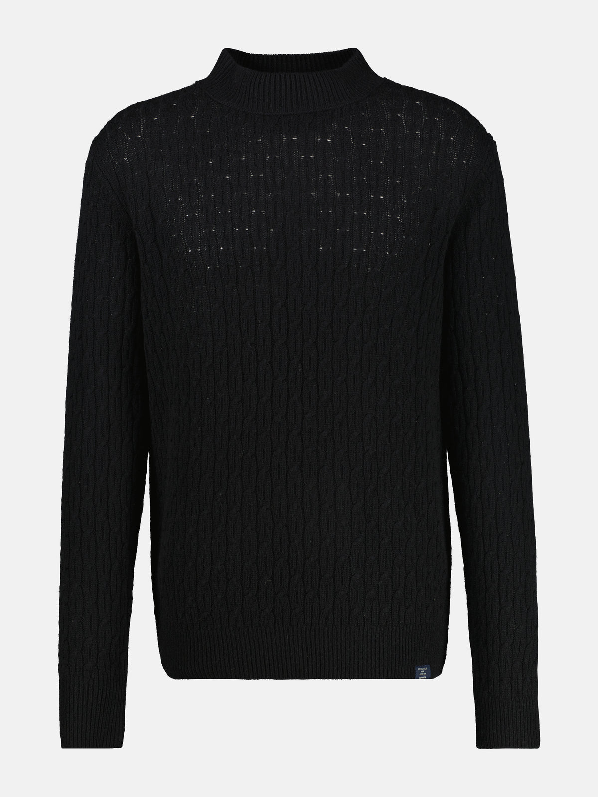 Cable-Strickpullover mit Turtleneck - LERROS