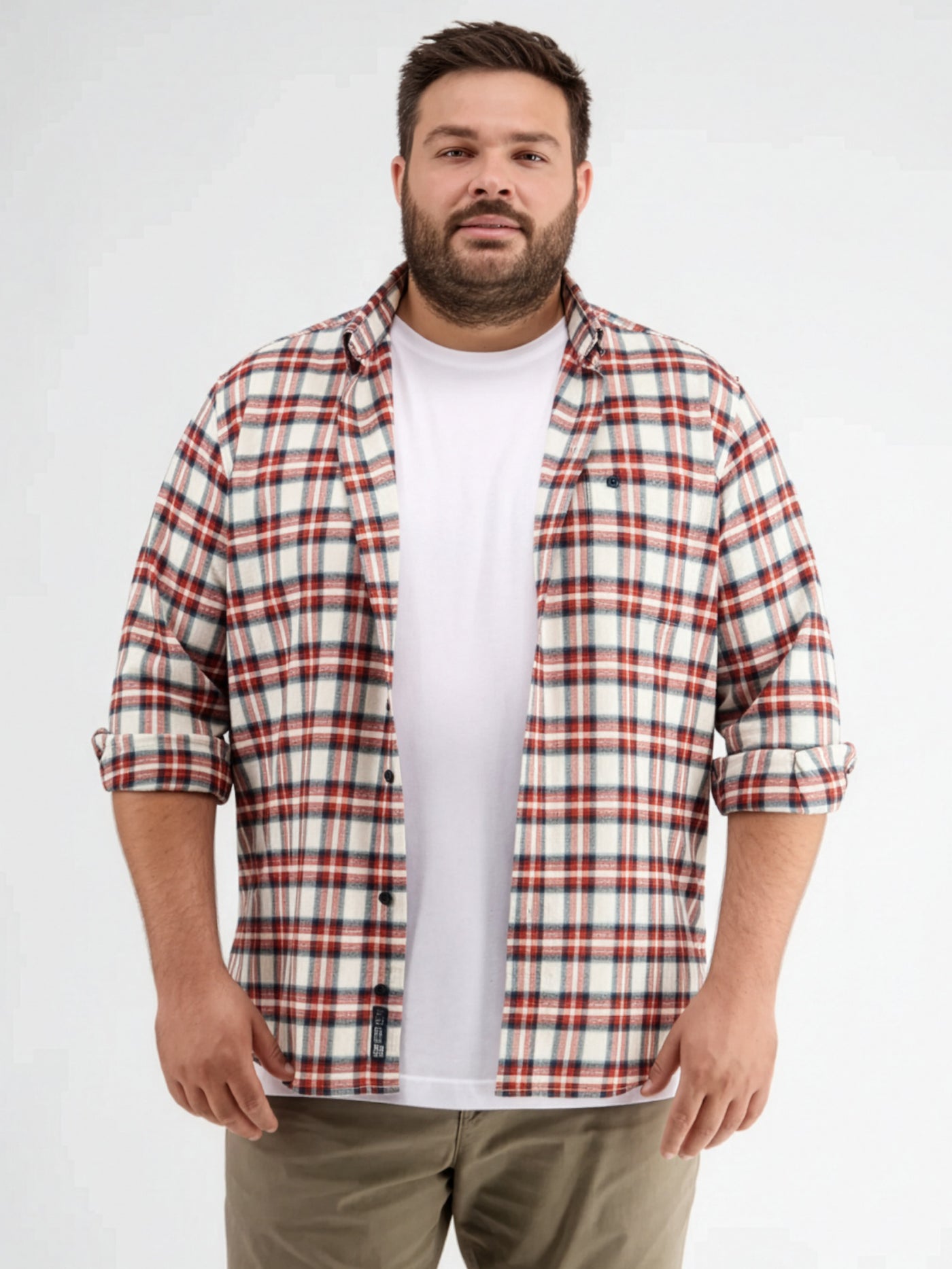 Flanell-Karohemd für Herren in Großen Größen - LERROS