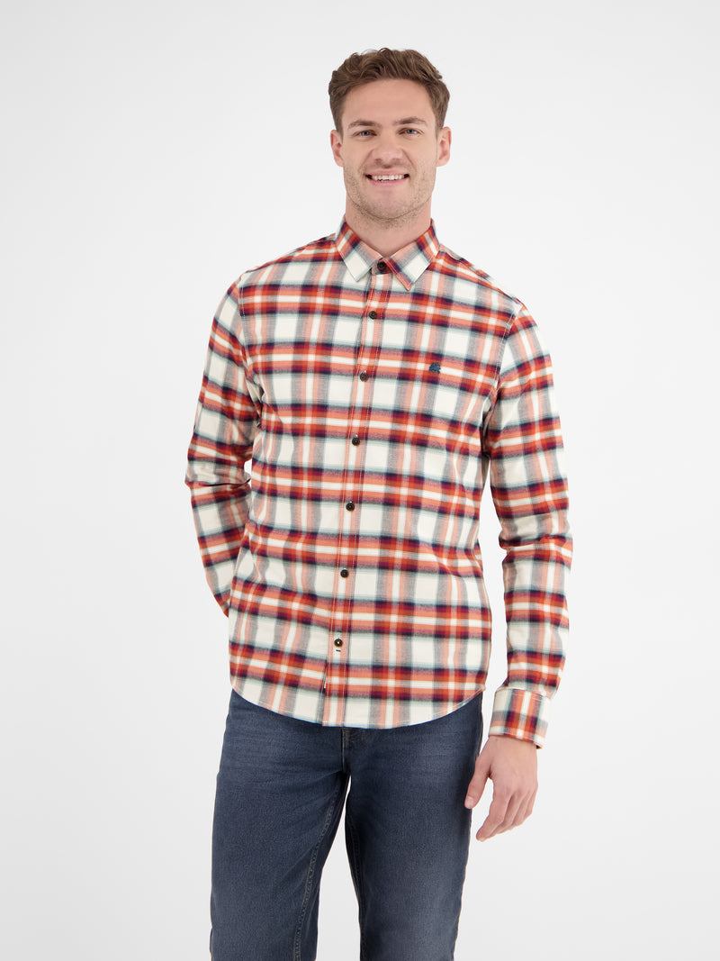 Herren Langarmhemd in weicher Flanellqualität - LERROS