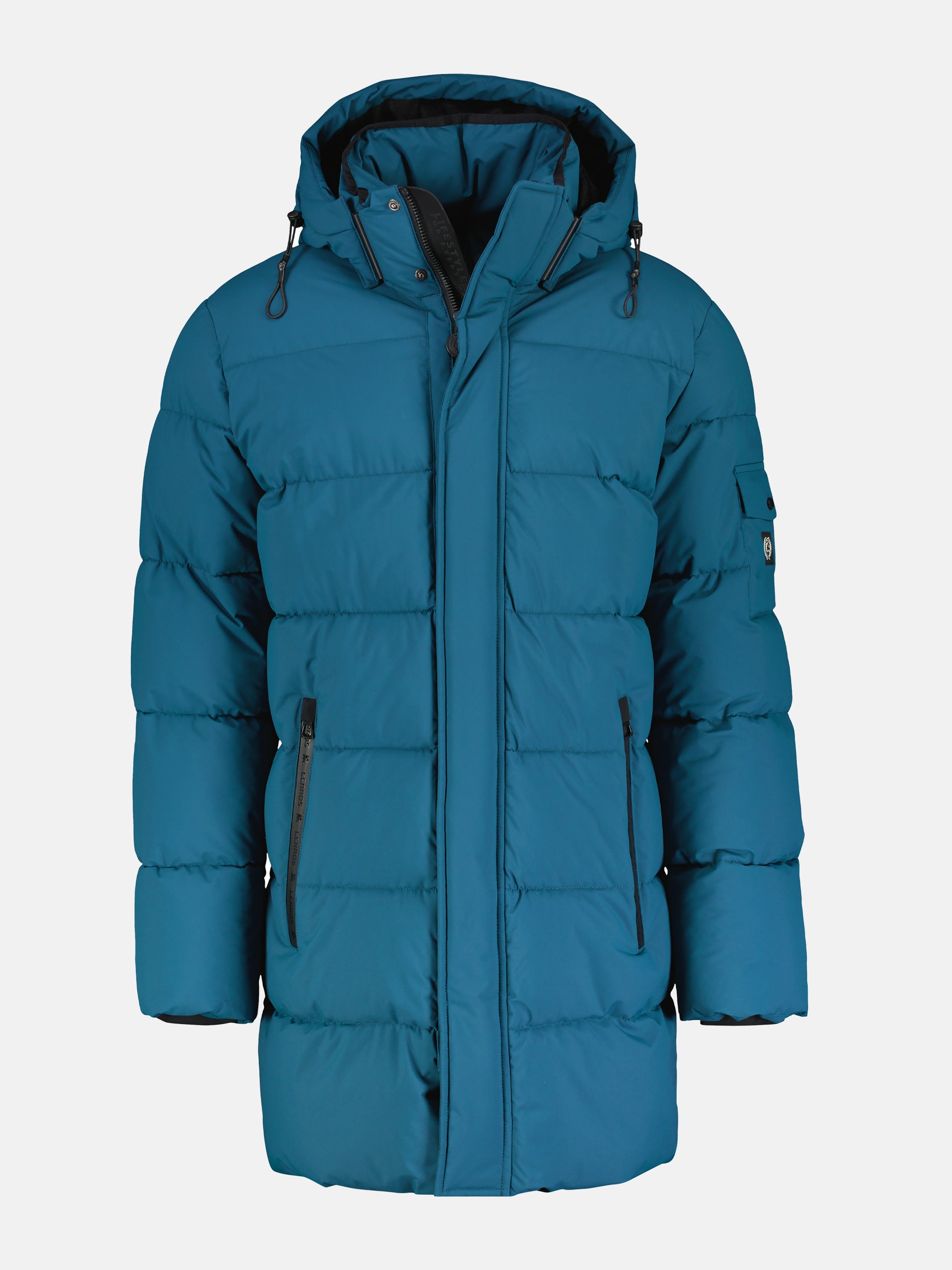 Warm gefütterte Steppjacke mit abnehmbarer Kapuze - LERROS
