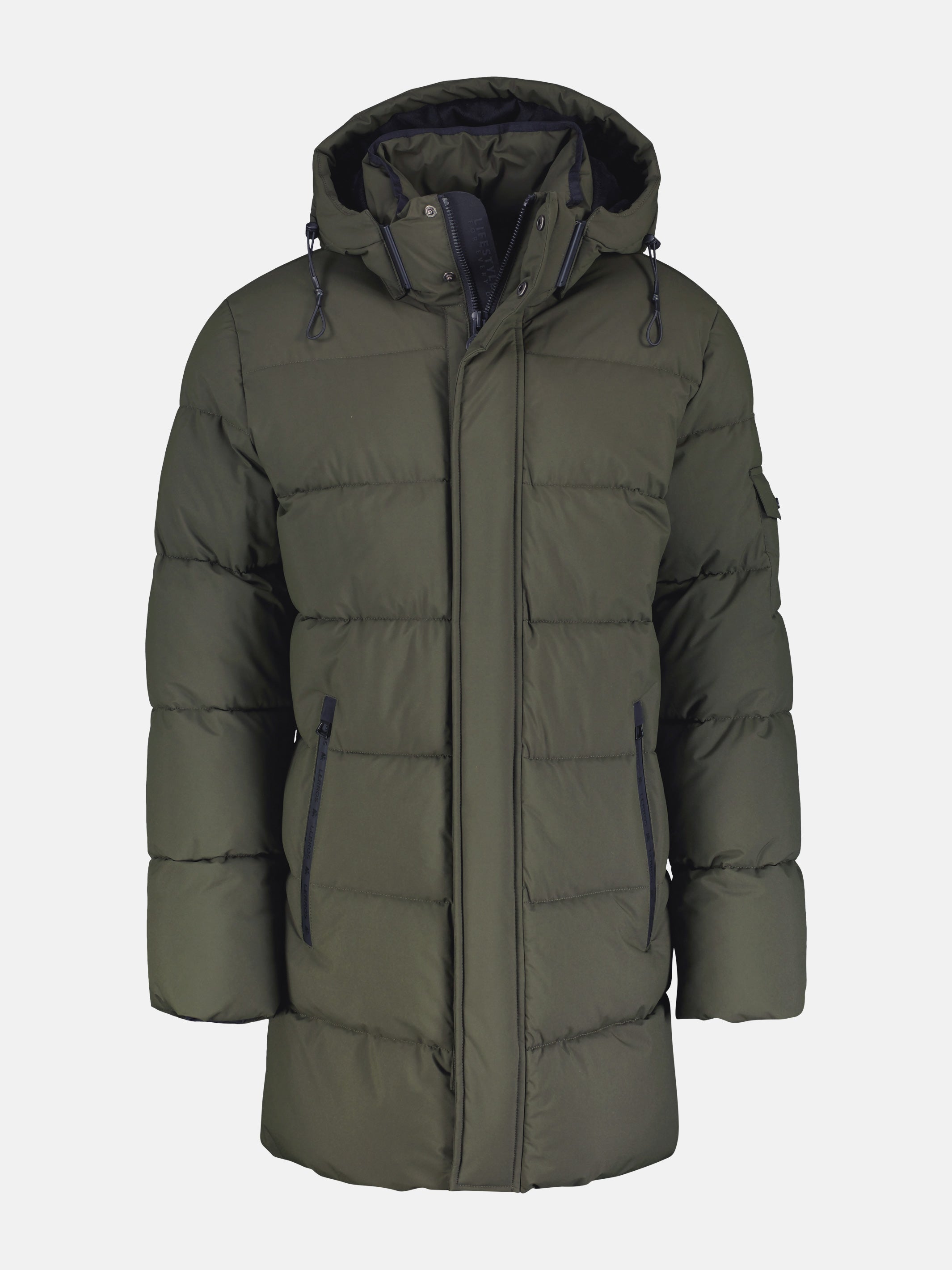 Warm gefütterte Steppjacke mit abnehmbarer Kapuze - LERROS