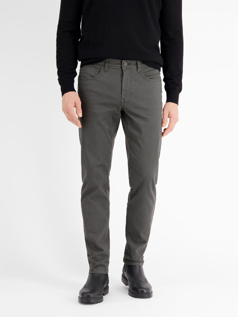 5-Pocket-Hose mit Minimalprint, SLIM FIT - LERROS