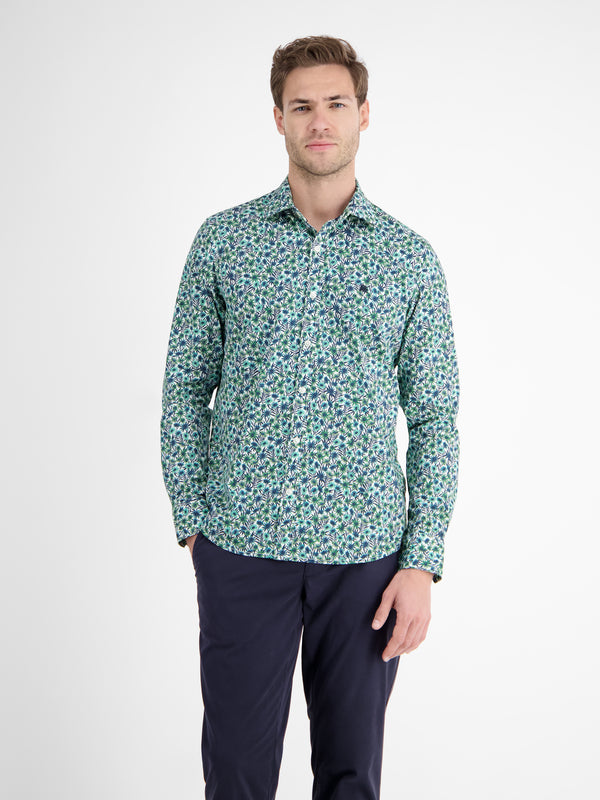 Langarmhemd für Herren, floral bedruckt - LERROS