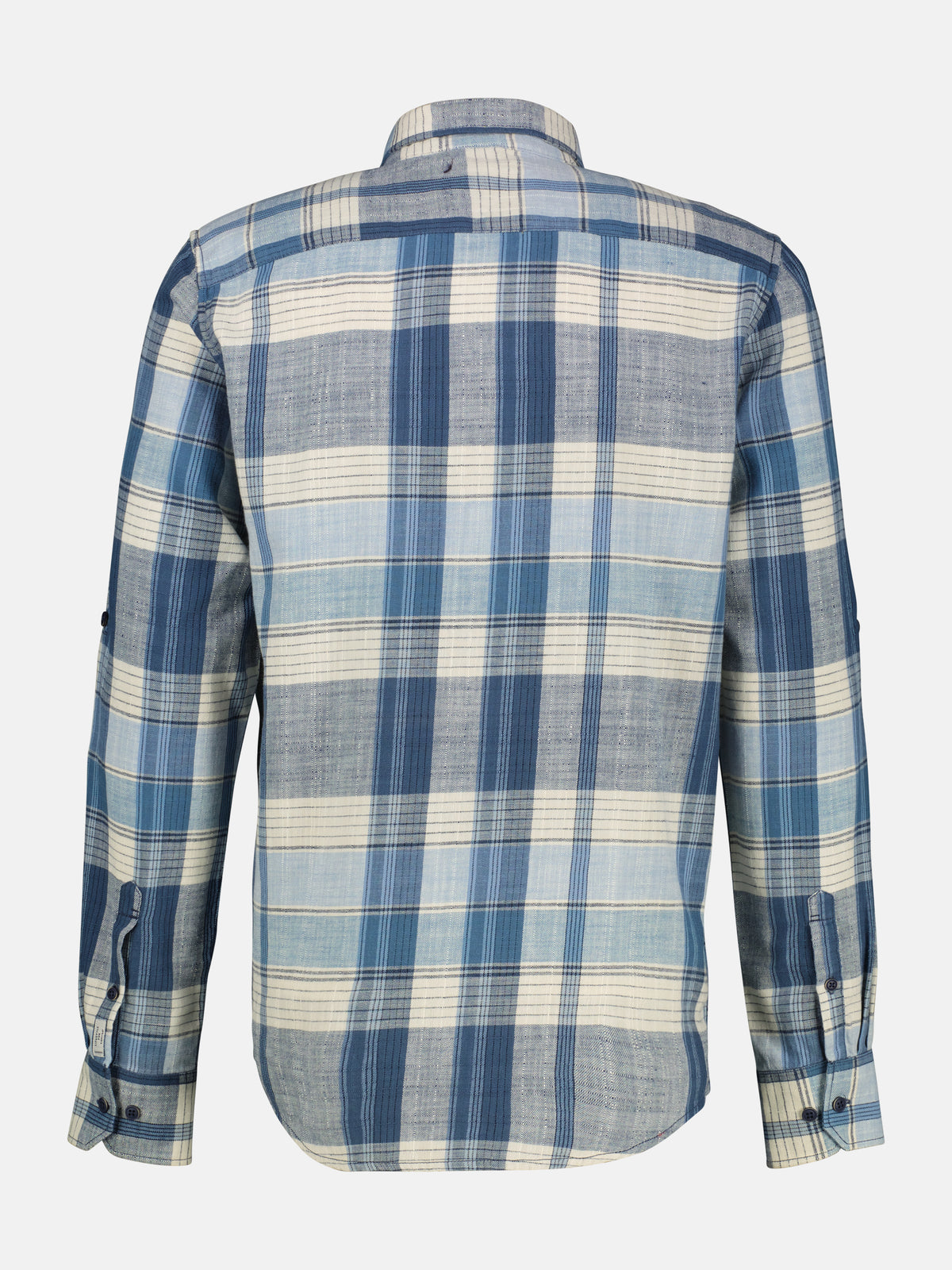 Kariertes Herrenhemd von 3XL bis 6XL mit verdecktem Button-down-Kragen - LERROS