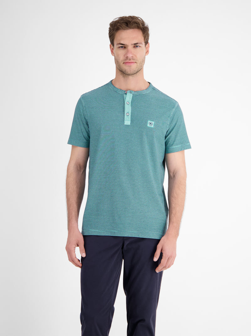 Gestreiftes Serafino-Shirt für Herren - LERROS