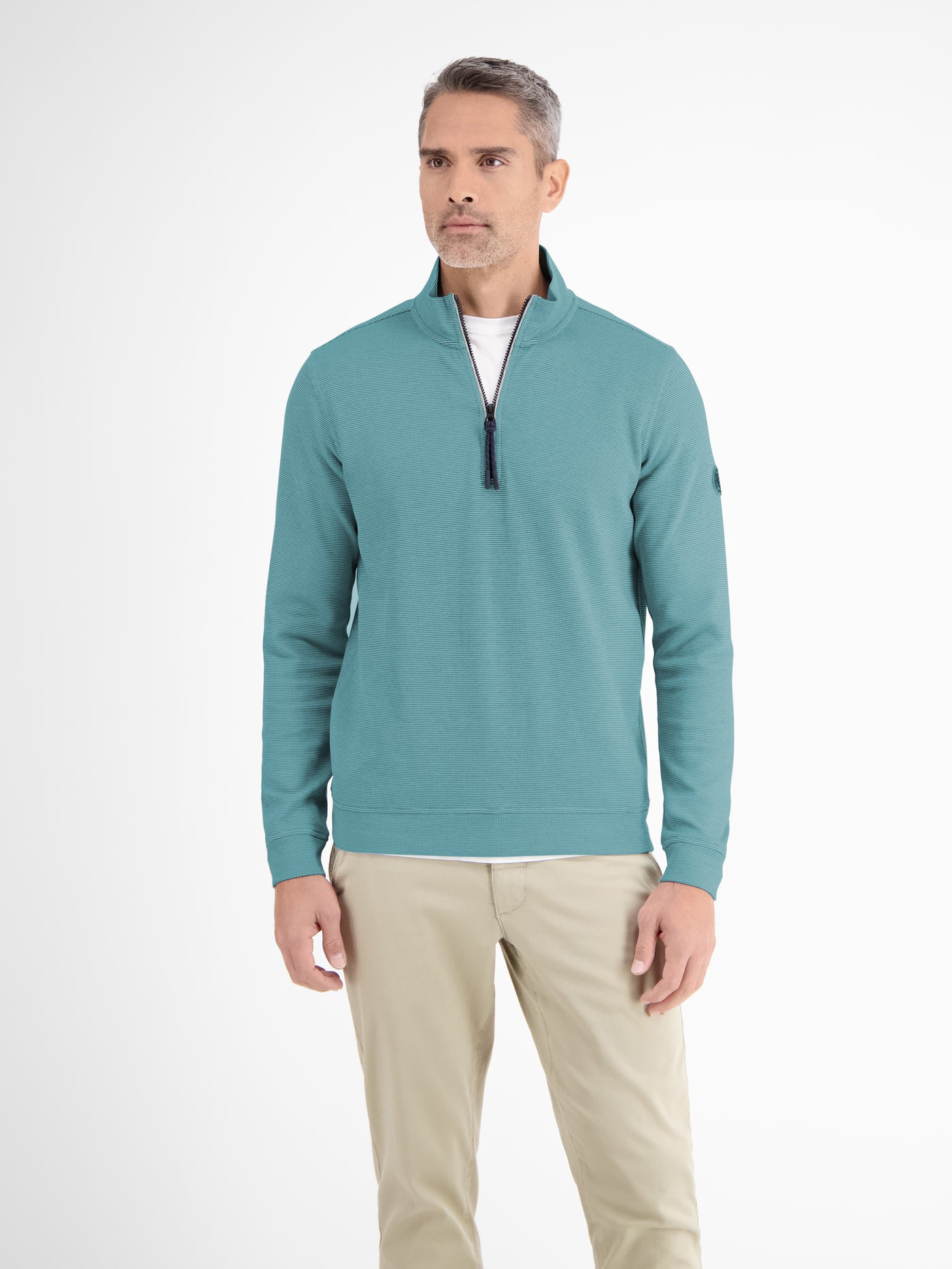 Sweater Lerros Sweatshirt Herren Men's Sporty Ribbed Sweater – LERROS