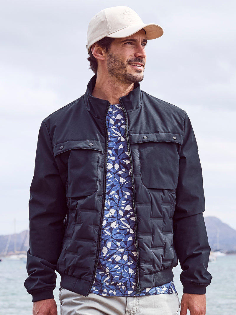 Sportiver Blouson in Struktur-Steppdesign - LERROS