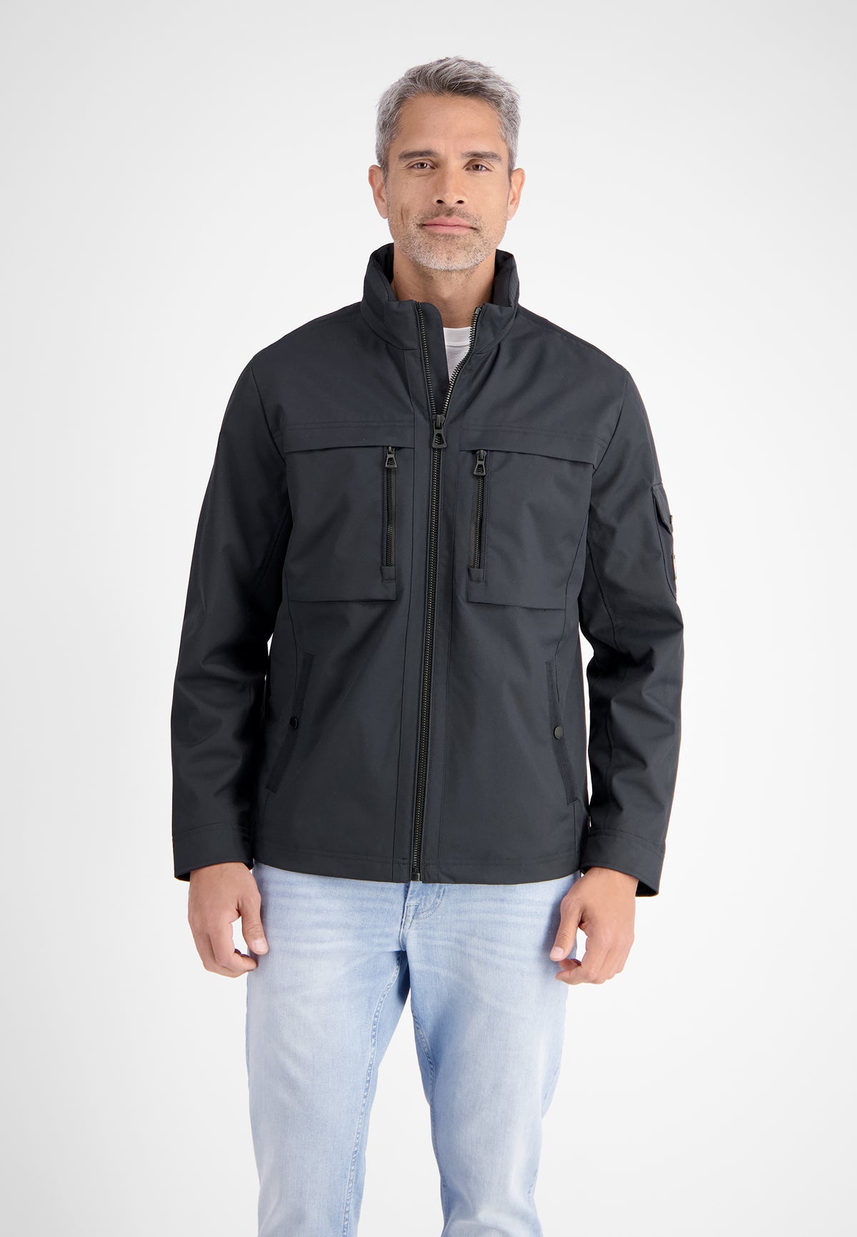 Outdoor-Funktionsjacke in Tech-Shellfabric, atmungsaktiv, wasser- und windabweisend - LERROS