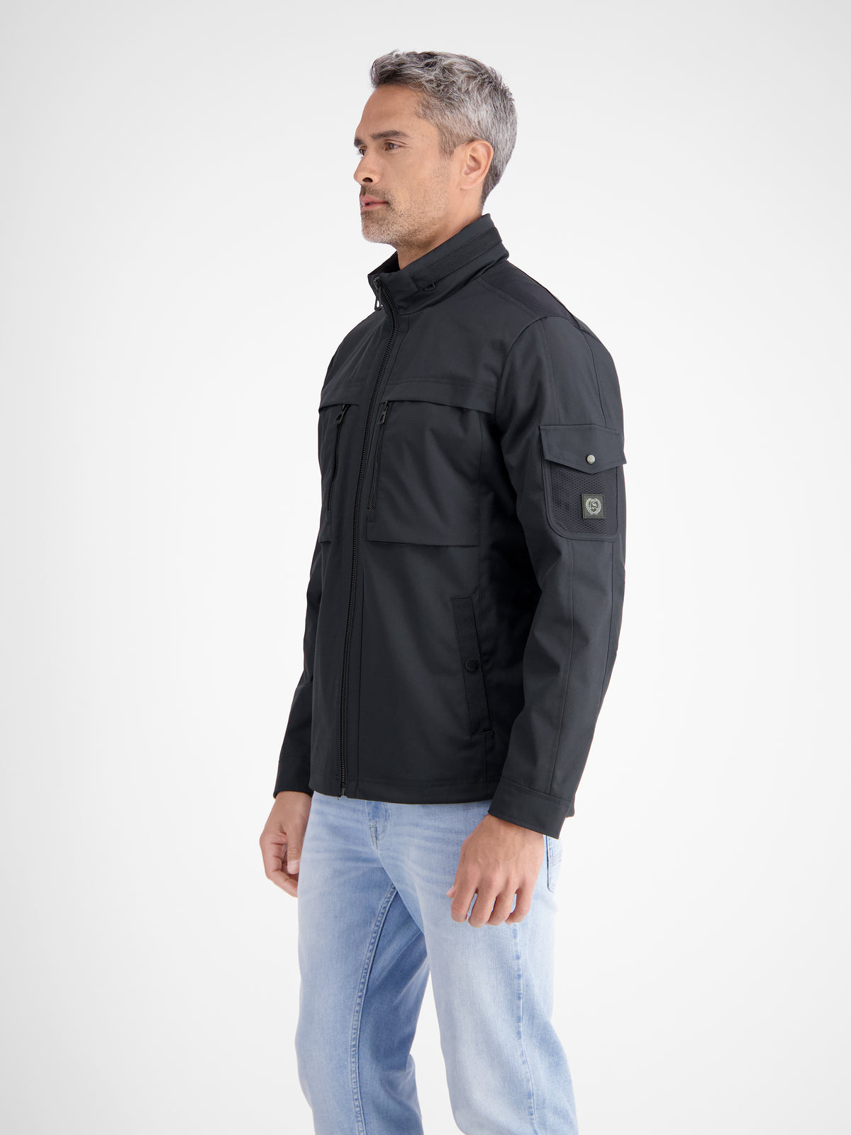 Outdoor-Funktionsjacke in Tech-Shellfabric, atmungsaktiv, wasser- und windabweisend - LERROS