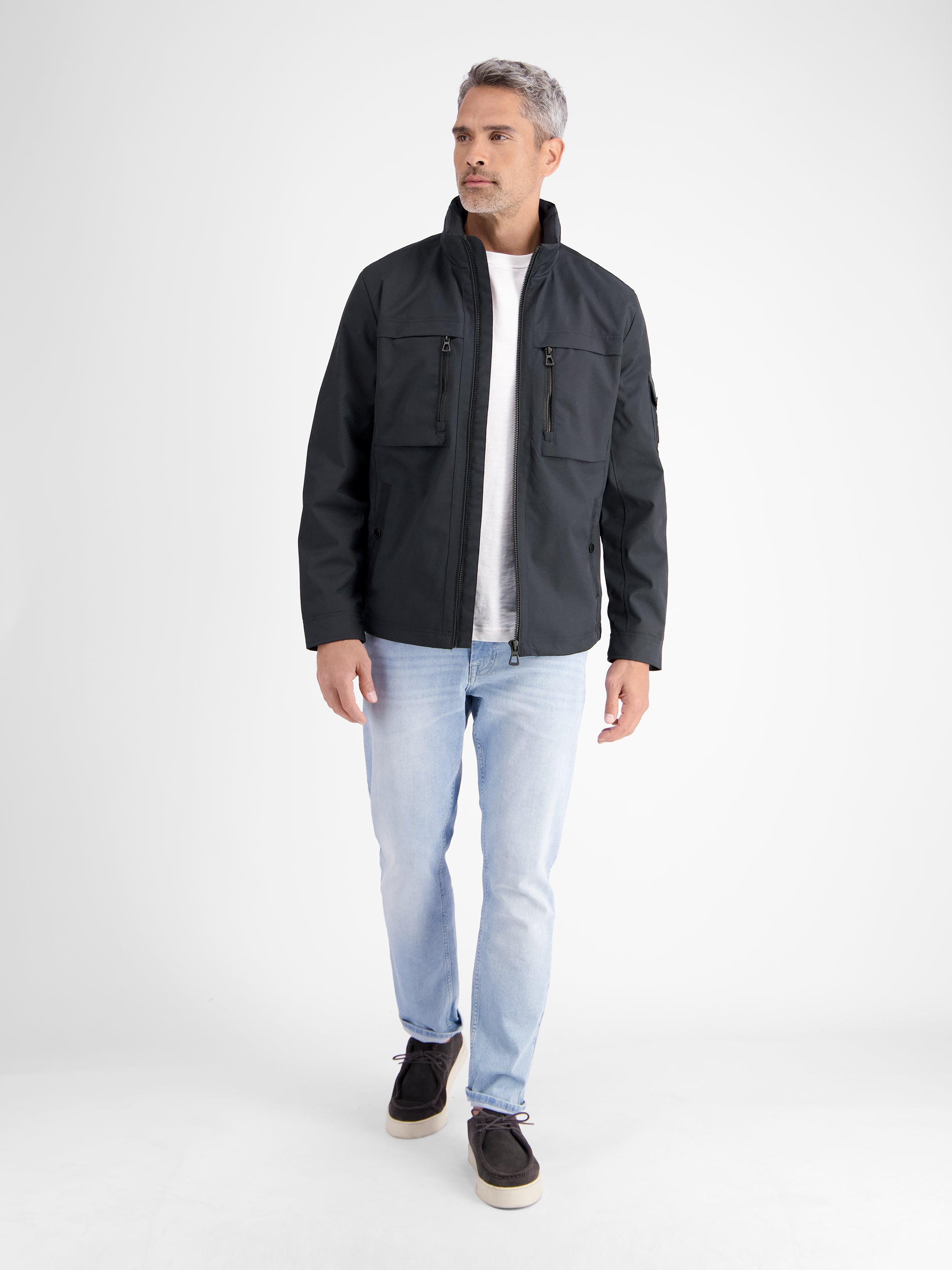 Outdoor-Funktionsjacke in Tech-Shellfabric, atmungsaktiv, wasser- und windabweisend - LERROS