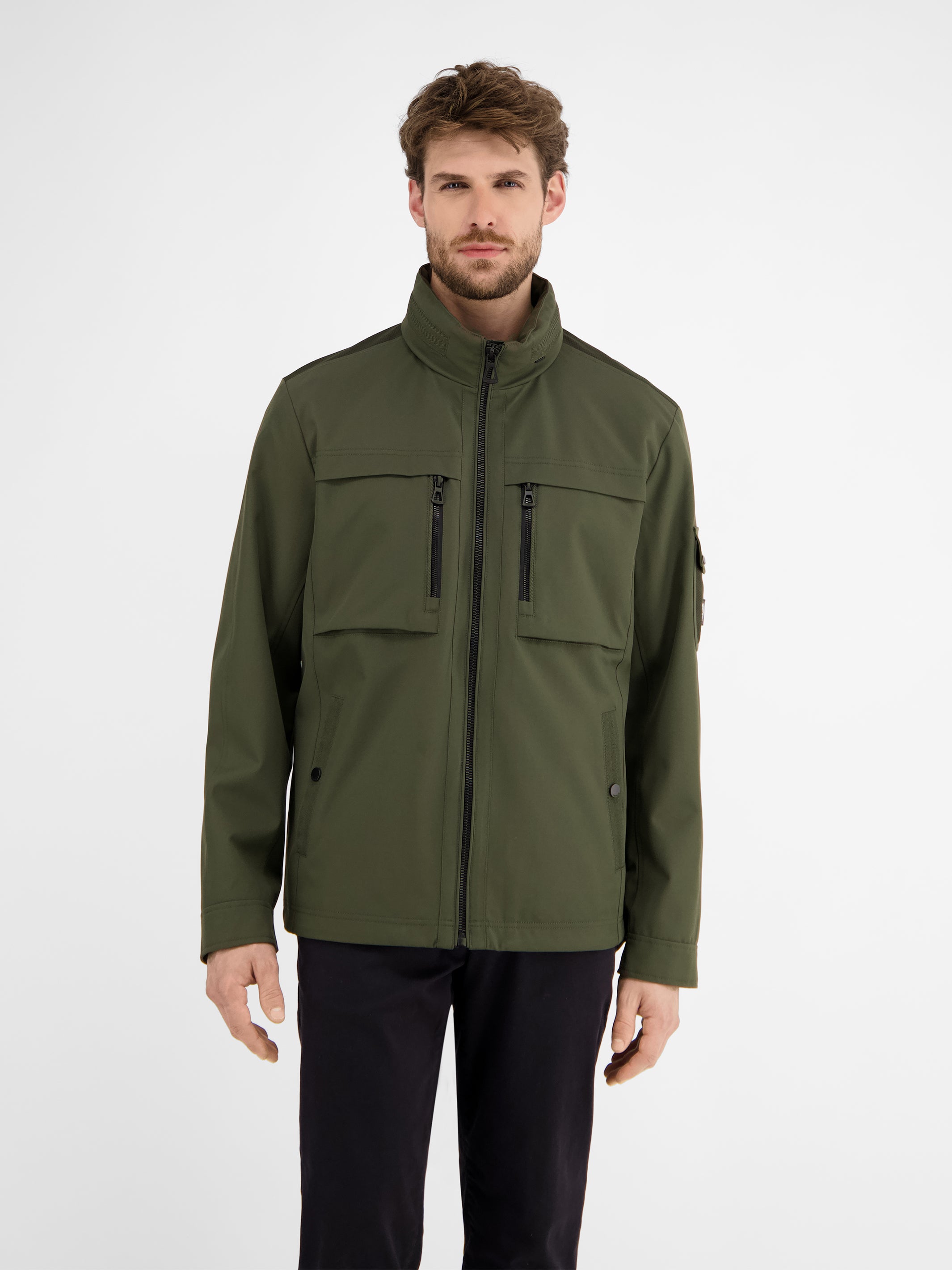 Outdoor-Funktionsjacke in Tech-Shellfabric, atmungsaktiv, wasser- und windabweisend - LERROS
