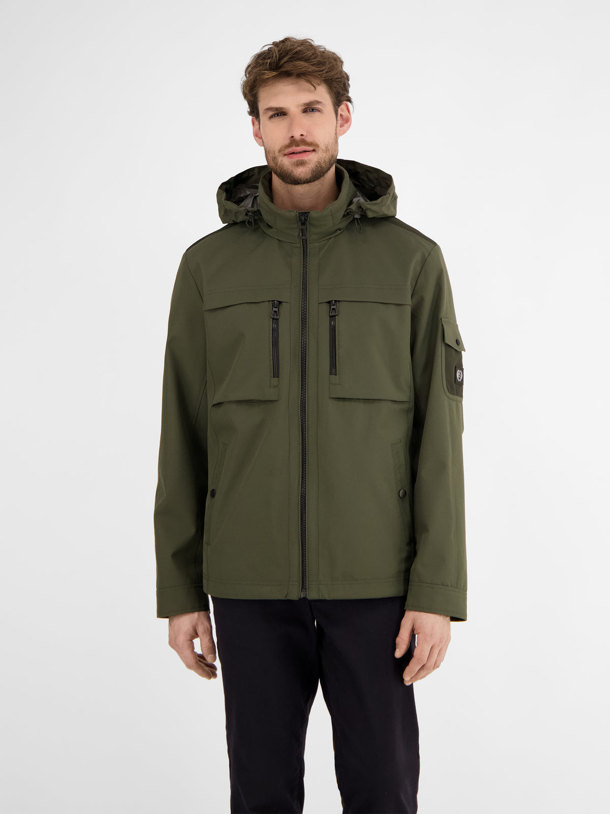 Outdoor-Funktionsjacke in Tech-Shellfabric, atmungsaktiv, wasser- und windabweisend - LERROS