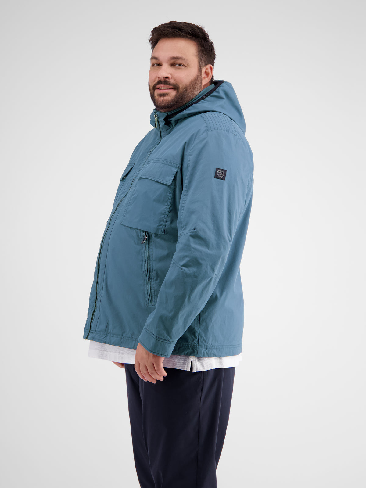 Blouson mit abnehmbarer Kapuze für Herren in Großen Größen - LERROS