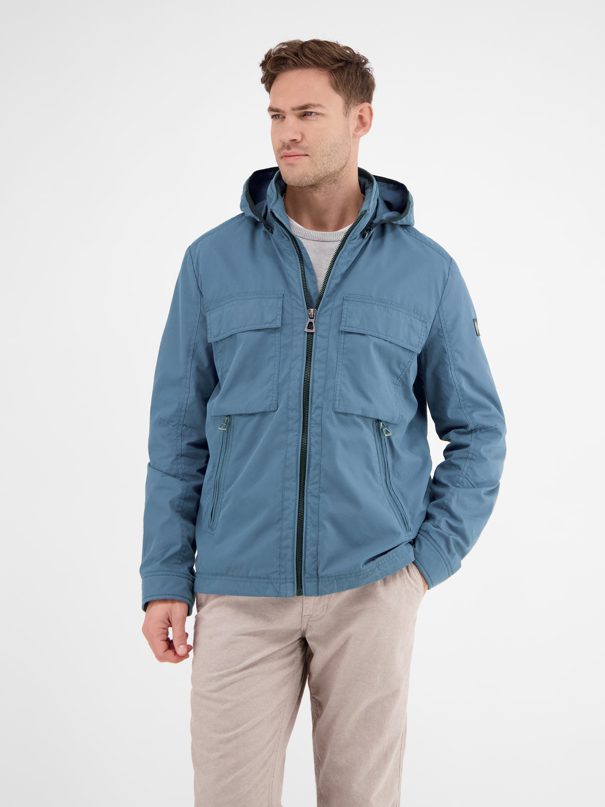 Shell-Blouson mit abnehmbarer Kapuze - LERROS