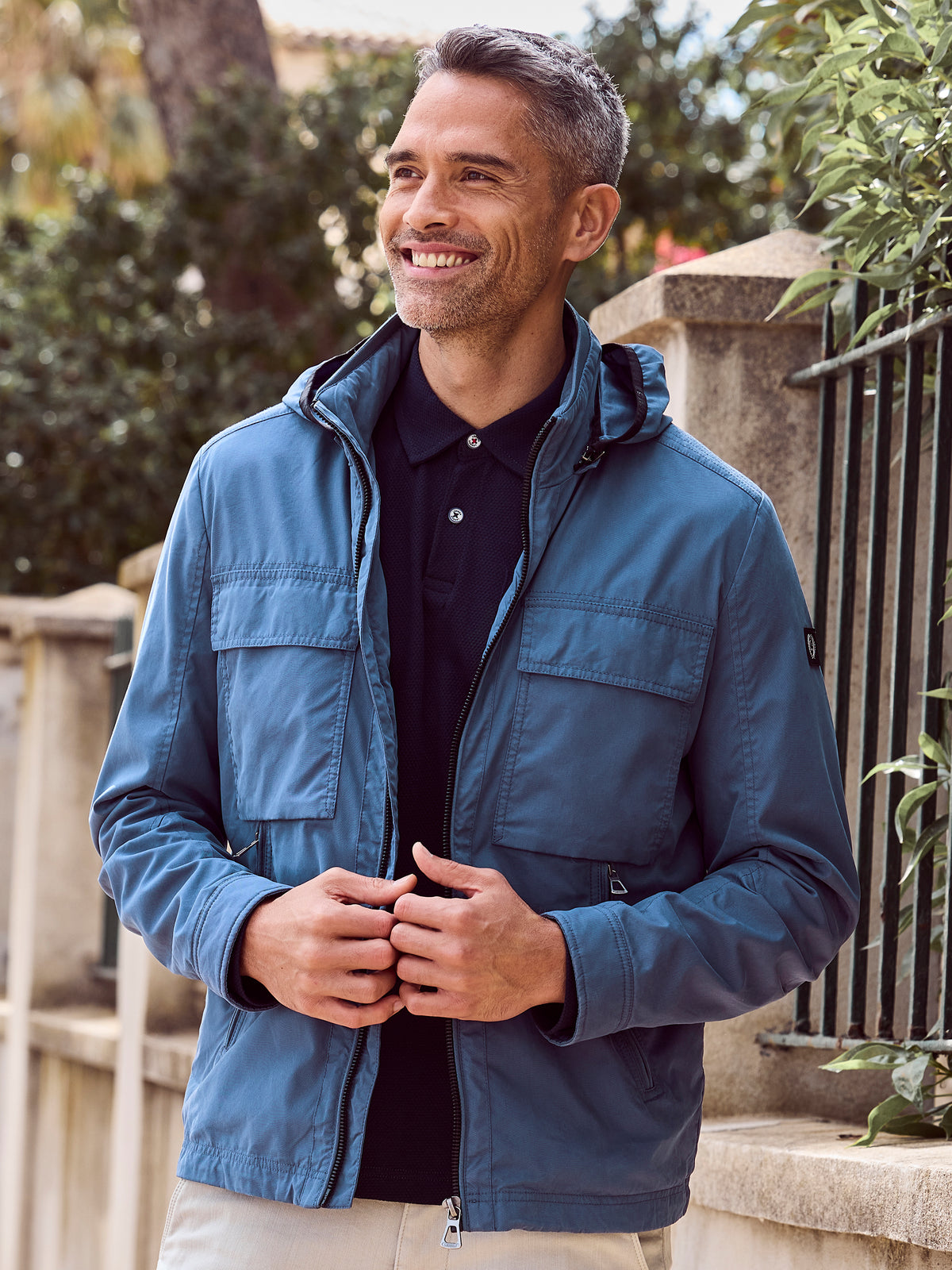 Shell-Blouson mit abnehmbarer Kapuze - LERROS