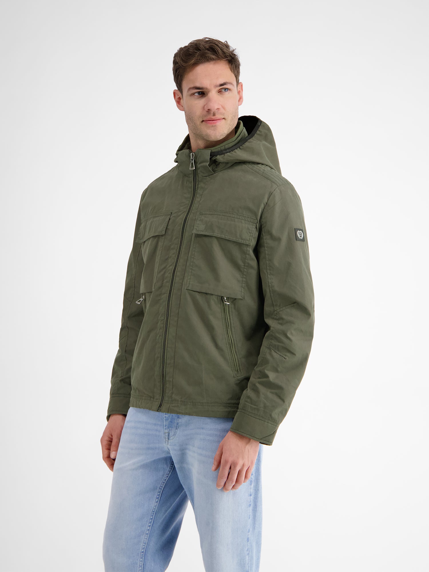 Shell-Blouson mit abnehmbarer Kapuze - LERROS