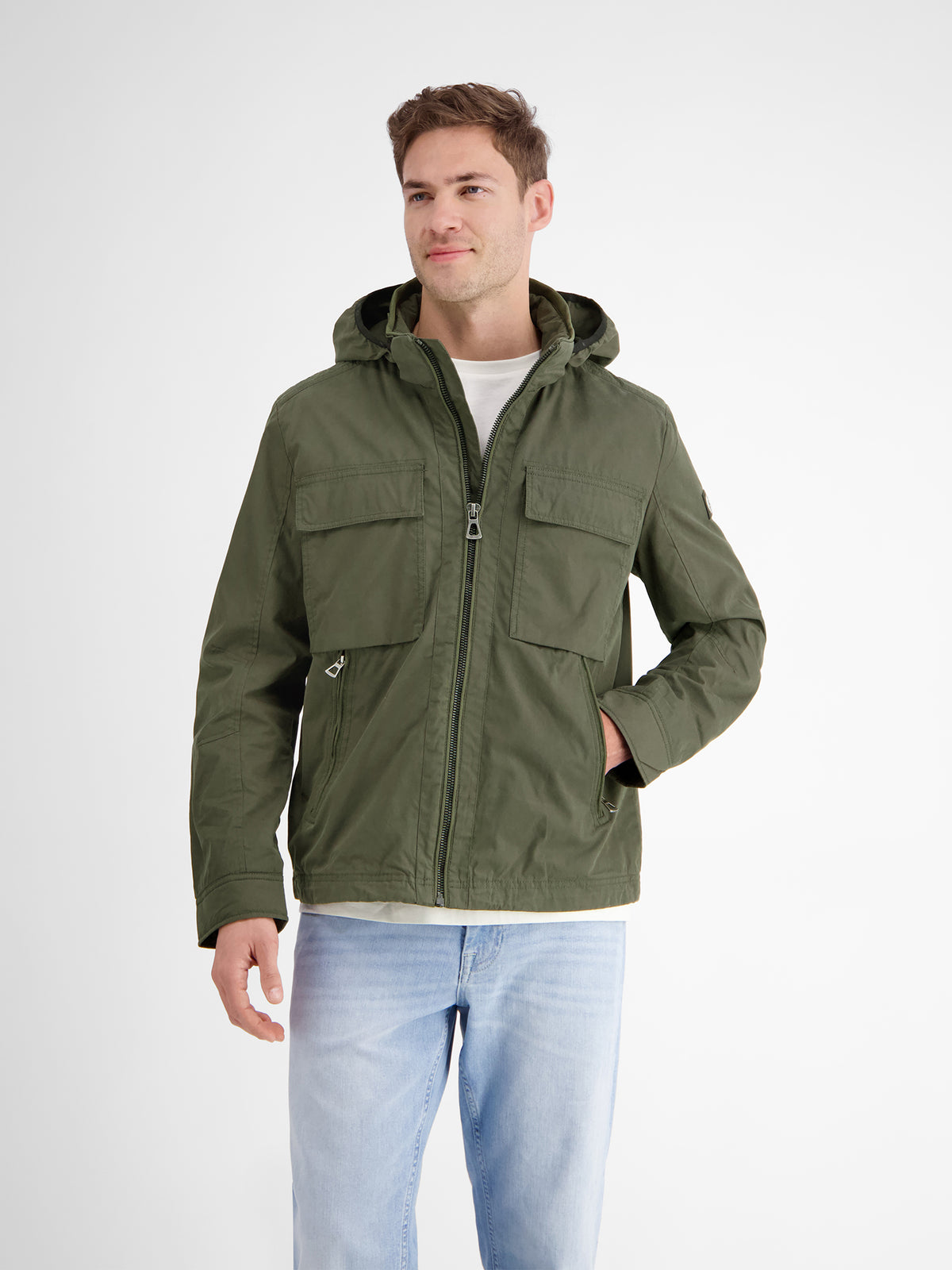 Shell-Blouson mit abnehmbarer Kapuze - LERROS