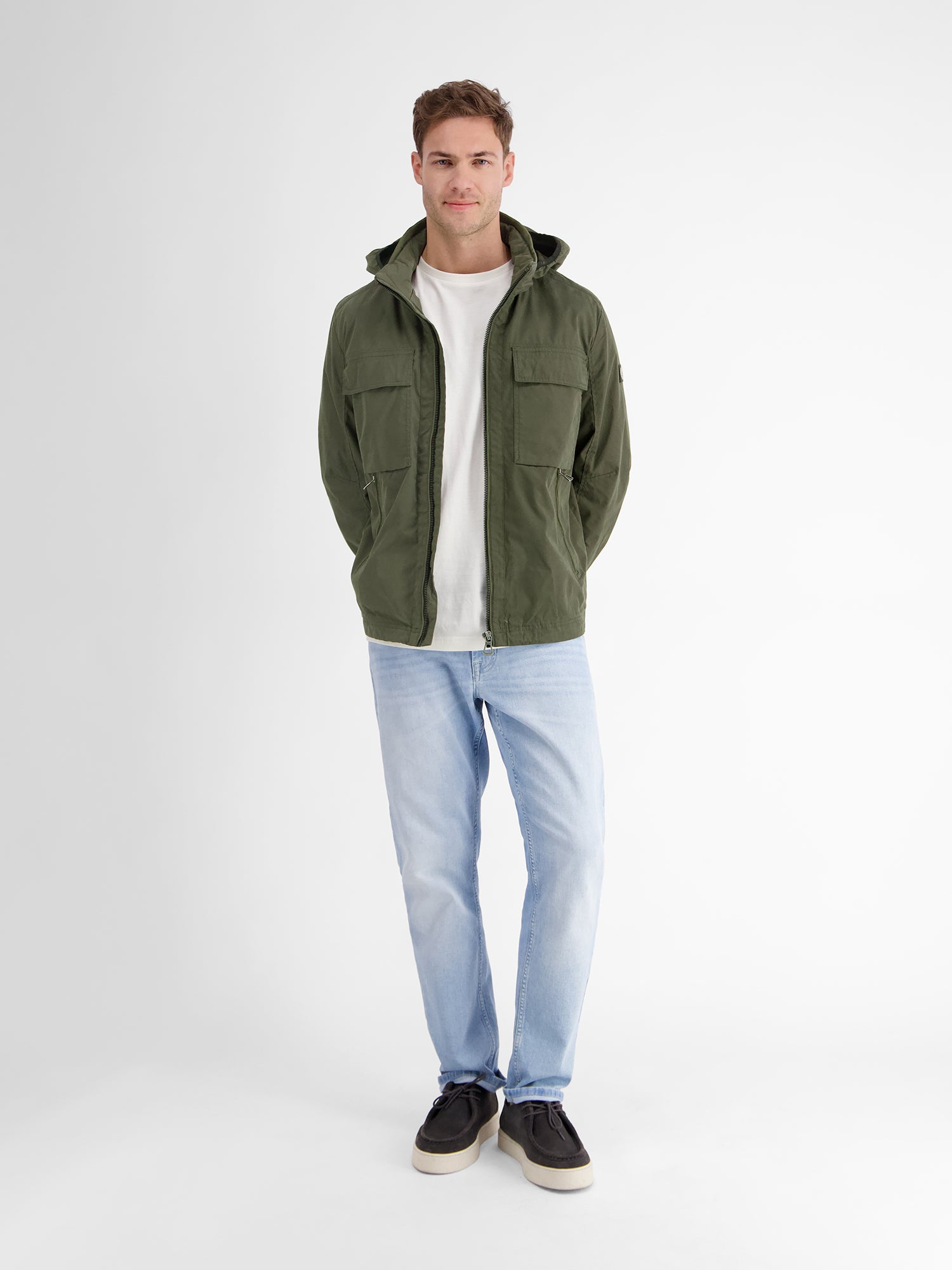 Shell-Blouson mit abnehmbarer Kapuze - LERROS