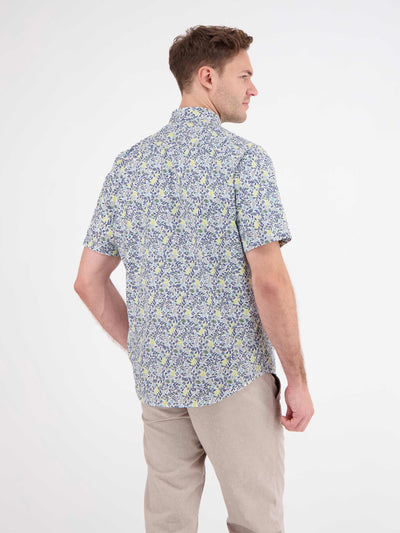 Herren Halbarmhemd, floral bedruckt - LERROS