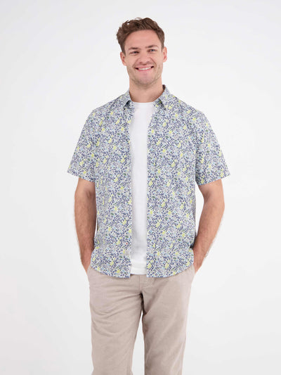 Herren Halbarmhemd, floral bedruckt - LERROS