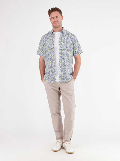 Herren Halbarmhemd, floral bedruckt - LERROS