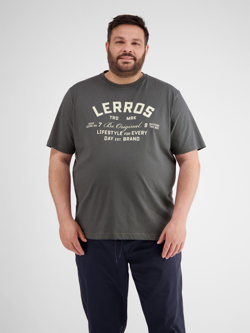 T-Shirt mit Print in Übergrößen - LERROS