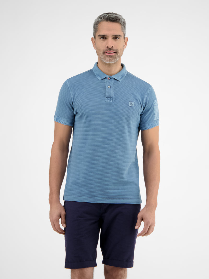 Tonal-gestreiftes Poloshirt für Herren - LERROS