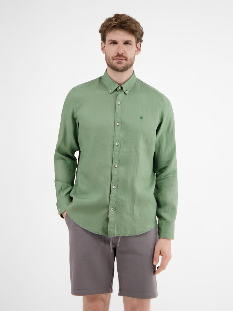 Herrenhemd in Leinen-Baumwoll-Blend - LERROS