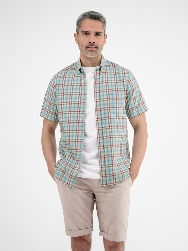 Kariertes Halbarmhemd für Herren - LERROS