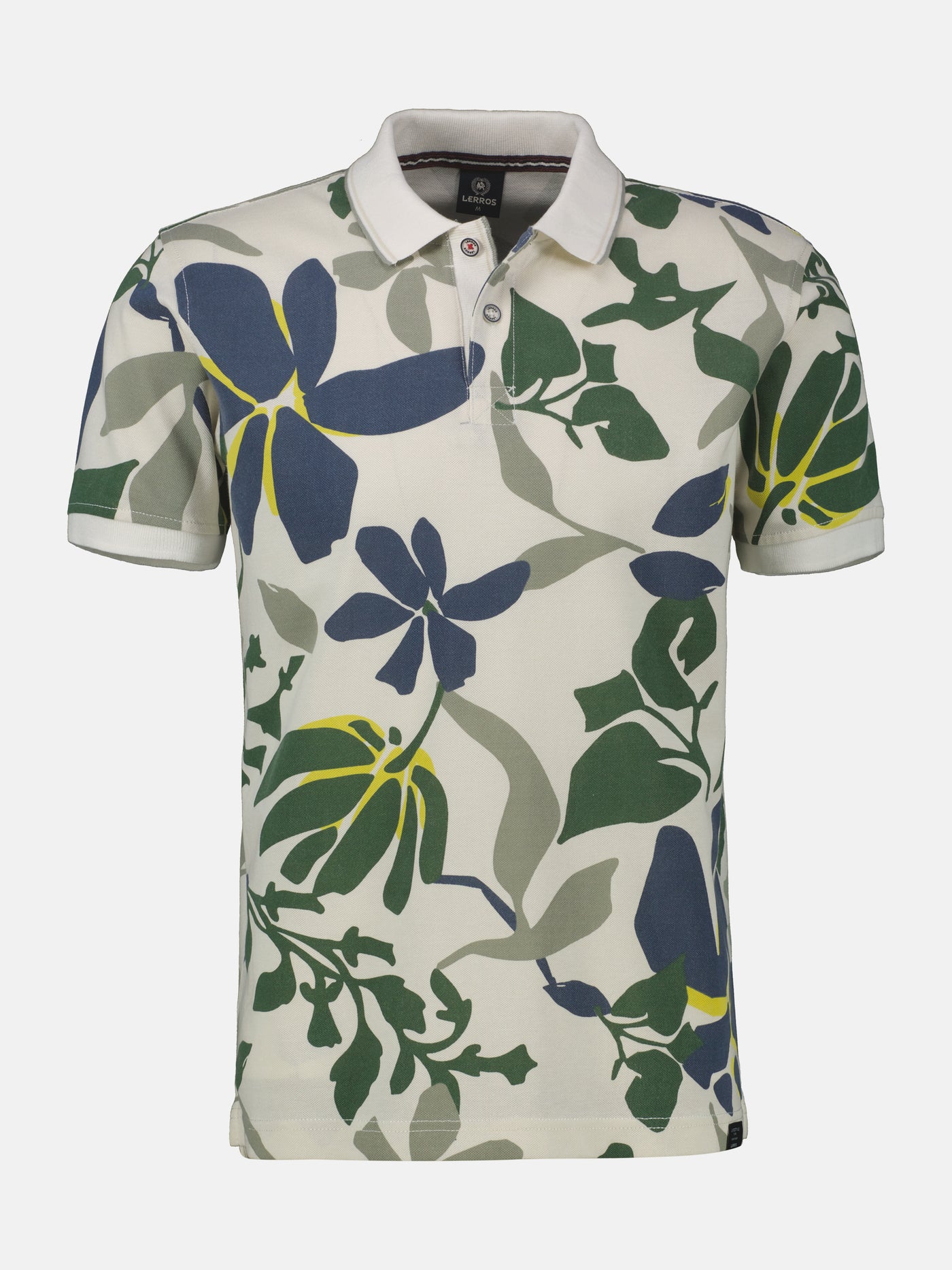 Poloshirt, sommerlich-floral gemustert - LERROS