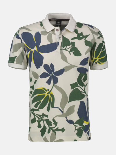 Poloshirt, sommerlich-floral gemustert - LERROS