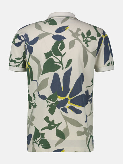 Poloshirt, sommerlich-floral gemustert - LERROS