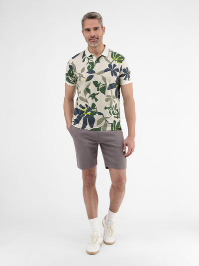 Poloshirt, sommerlich-floral gemustert - LERROS