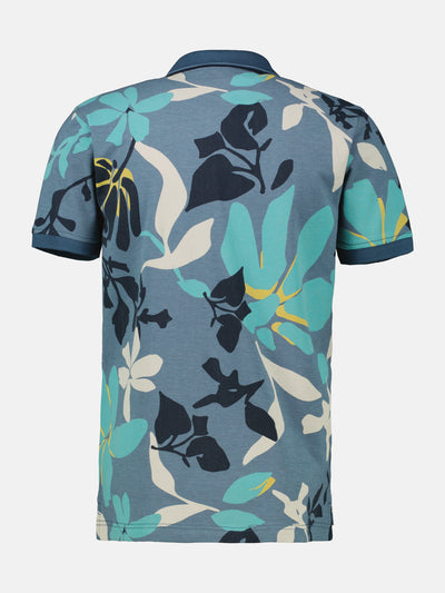Poloshirt, sommerlich-floral gemustert - LERROS