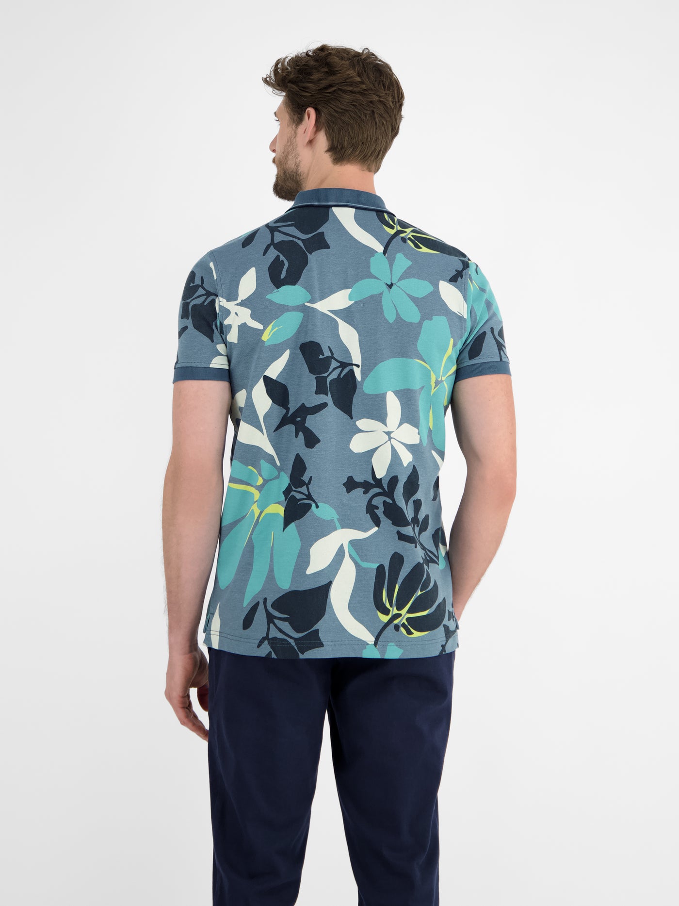 Poloshirt, sommerlich-floral gemustert - LERROS