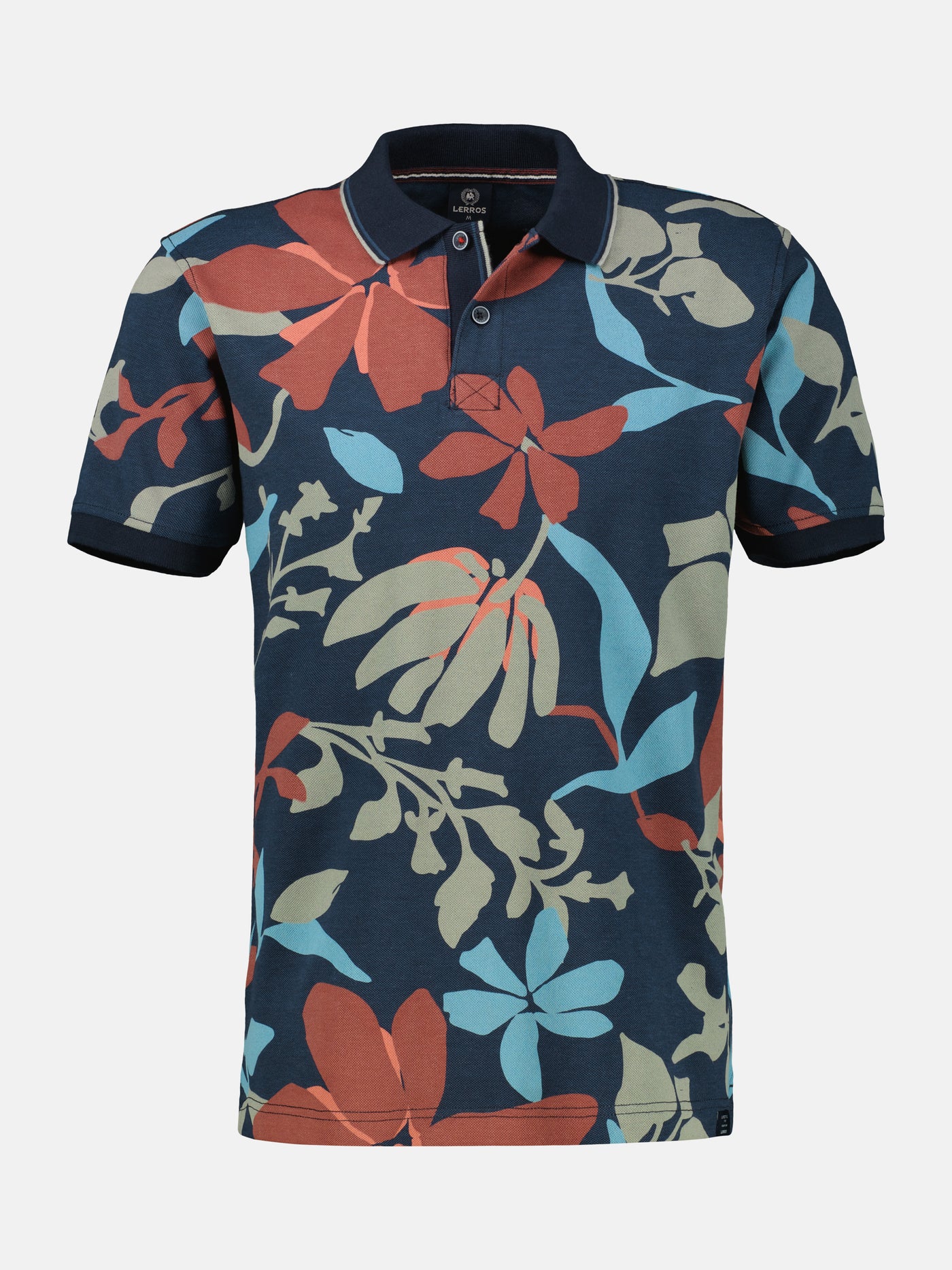 Poloshirt, sommerlich-floral gemustert - LERROS