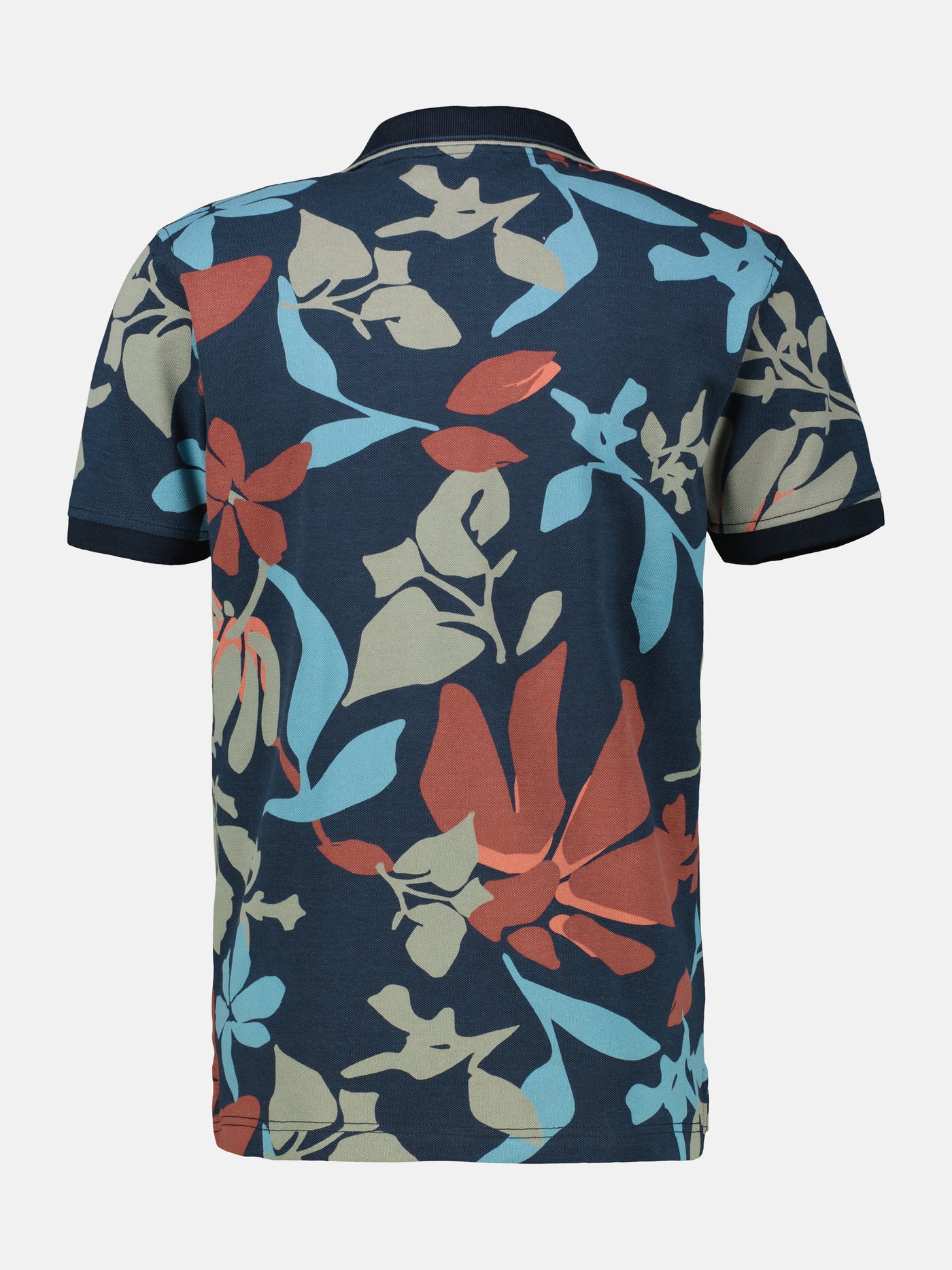 Poloshirt, sommerlich-floral gemustert - LERROS