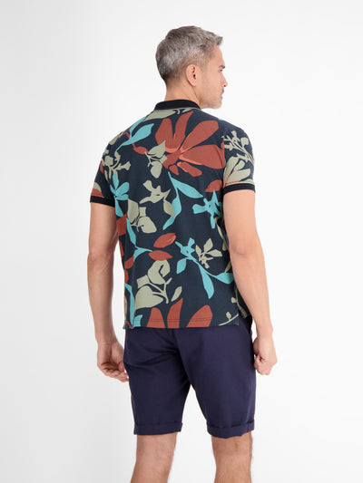 Poloshirt, sommerlich-floral gemustert - LERROS