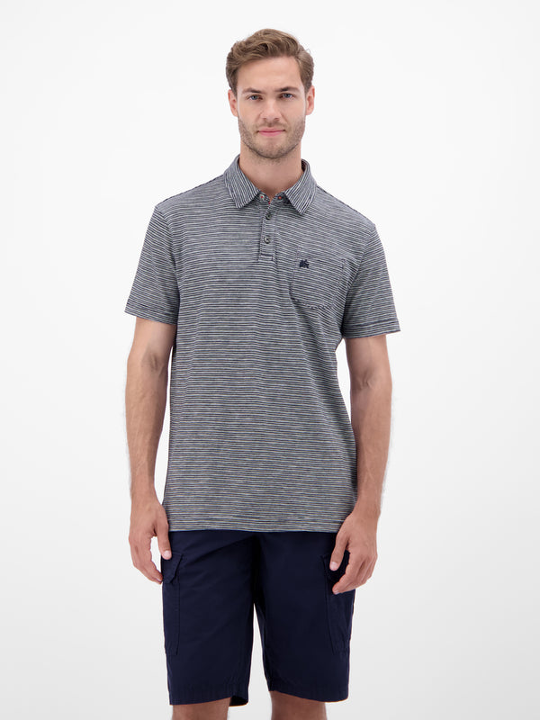 Poloshirt, sportiv-gestreift - LERROS